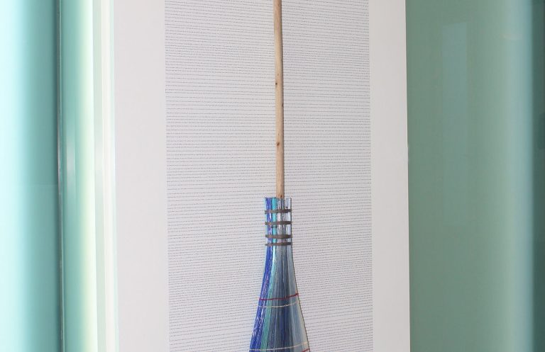 As a glass piece, as a woman